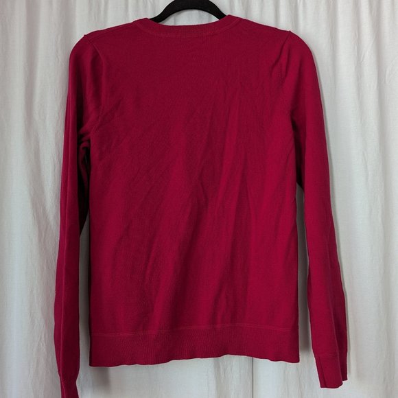 Eddie Bauer Hot Pink Front Button Sweater Size Small - Picture 11 of 11